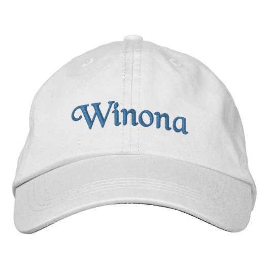 Winona Gepersonaliseerd geborduurd Baseball Pet /  (Voorkant)