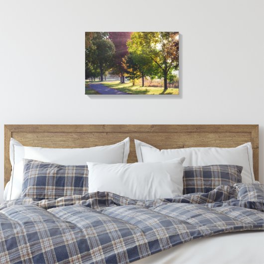 Winona Lake Path 18x12 1,5" Canvas Afdruk (Insitu (Slaapkamer))