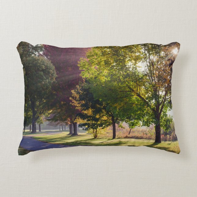 Winona Lake Path Pillow Decoratief Kussen (Voorkant)