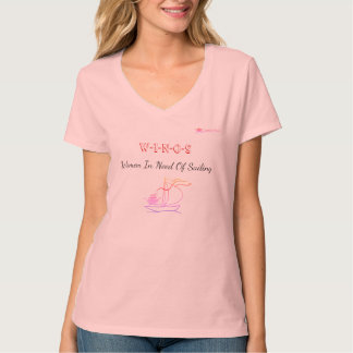 WINOS-vrouwen die moeten zeilen T-shirt