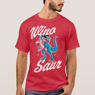 WinoSaur Trex Dinosaurus Wijn Winosaurus Grappige T-shirt