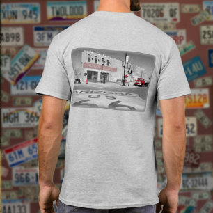 Winslow Arizona Red Splash Photogram T-shirt