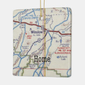 Winslow Arizona Route 66 Kerstmis Keramisch Ornament (Links)