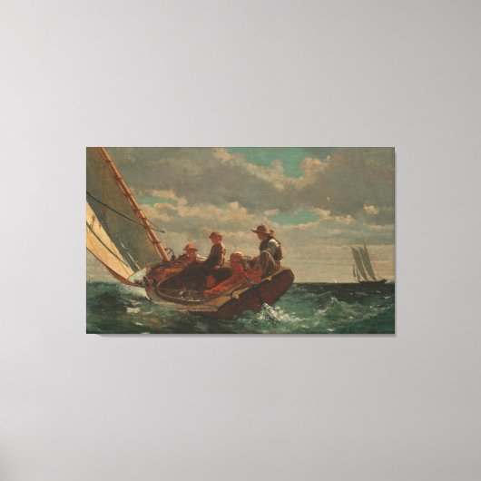 Winslow Homer A Fair Wind Canvas Afdruk (Voorkant)