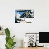 Winslow Homer A Garden in Nassau Poster (Thuiskantoor)