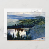 Winslow Homer art, Indiaas dorp, Adirondacks Briefkaart (Voorkant / Achterkant)