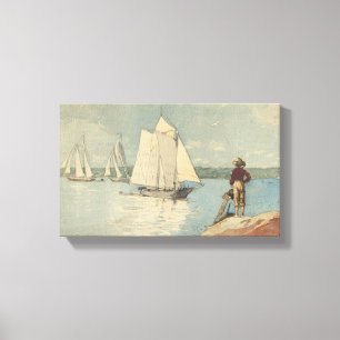 Winslow Homer Clear Sailing Canvas Afdruk