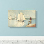 Winslow Homer Clear Sailing Canvas Afdruk (Insitu (Houten vloer))