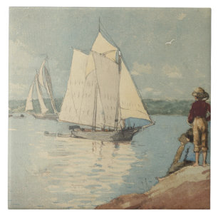  Winslow Homer Clear Sailing Tegeltje