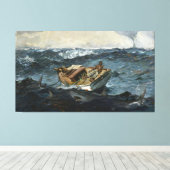 Winslow Homer de Golfstroom Canvas Afdruk (Insitu (Houten vloer))