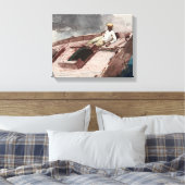 Winslow Homer - De Golfstroom Canvas Afdruk (Insitu (Slaapkamer))