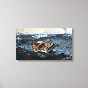 Winslow Homer de Golfstroom Canvas Afdruk