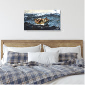 Winslow Homer de Golfstroom Canvas Afdruk (Insitu (Slaapkamer))
