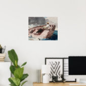 Winslow Homer - De Golfstroom Poster (Thuiskantoor)