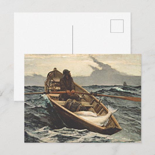 Winslow Homer - de Mistwaarschuwing Briefkaart (Voorkant / Achterkant)