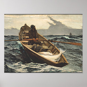 Winslow Homer - de Mistwaarschuwing Poster