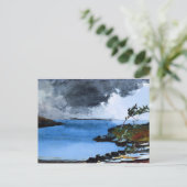 Winslow Homer - De opkomende storm Briefkaart (Staand voorkant)