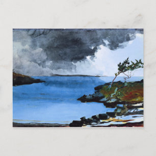 Winslow Homer - De opkomende storm Briefkaart