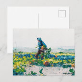 Winslow Homer - Farmer's Boy, fijne kunst, Briefkaart (Voorkant / Achterkant)
