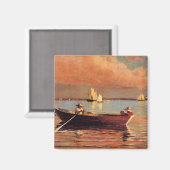 Winslow Homer: Glouchester Harbor, 1873, kunstwerk Magneet (Voorkant / Achterkant)