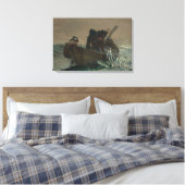 Winslow Homer - het haringnet Canvas Afdruk (Insitu (Slaapkamer))