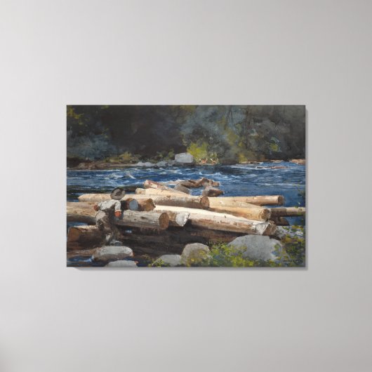  Winslow Homer Hudson Canvas Afdruk (Voorkant)