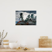 Winslow Homer Hurricane, Bahama's Poster (Keuken)