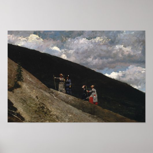 Winslow Homer - in de bergen Poster (Voorkant)