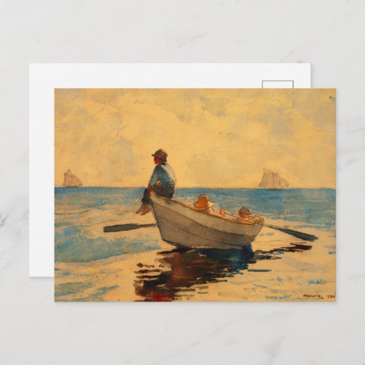 Winslow Homer Jongens in een Dory Briefkaart (Voorkant / Achterkant)