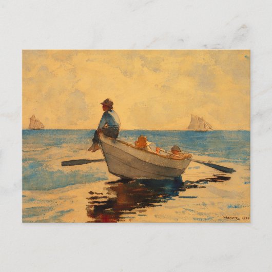 Winslow Homer Jongens in een Dory Briefkaart (Voorkant)