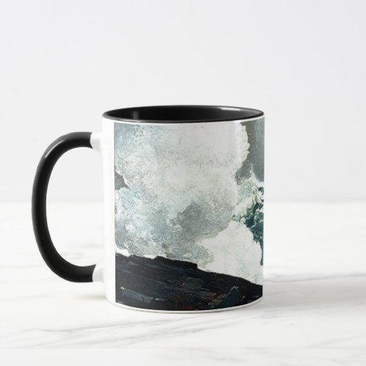 Winslow Homer - Noreaster, beroemd schilderij, Mok (Links)