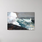 Winslow Homer Northeaster Canvas Afdruk (Voorkant)