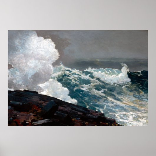Winslow Homer Northeaster Poster (Voorkant)