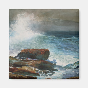 Winslow Homer - Opkomende vloed, 1885, kunstwerk Magneet