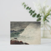 Winslow Homer - Prout's Neck, Breaking Wave Briefkaart (Staand voorkant)