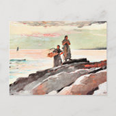 Winslow Homer - Saco Bay, mooie kunst, Briefkaart (Voorkant)