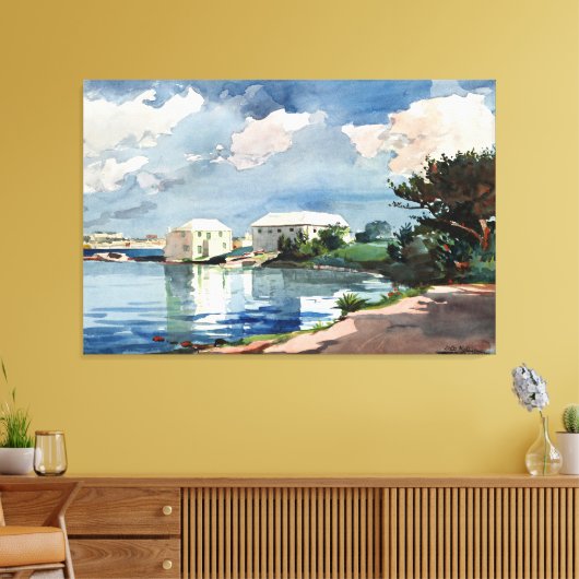 Winslow Homer, Salt Kettle, Bermuda Canvas Afdruk (Insitu (Woonkamer))