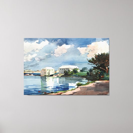 Winslow Homer, Salt Kettle, Bermuda Canvas Afdruk (Voorkant)