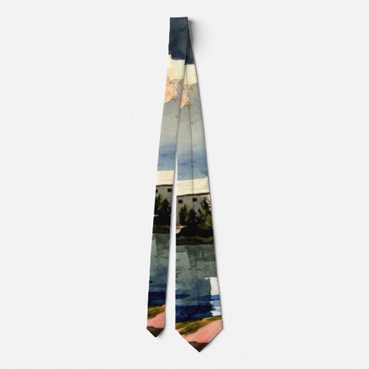 Winslow Homer - Salt Kettle, Bermuda Stropdas (Achterkant)