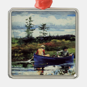 Winslow Homer: The Blue Boat, 1892, kunstwerk Metalen Ornament