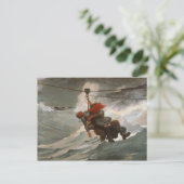 winslow Homer the Life Line Briefkaart (Staand voorkant)