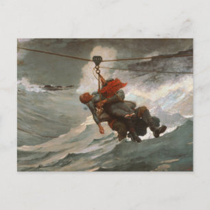  winslow Homer the Life Line Briefkaart