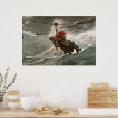 winslow Homer the Life Line Poster (Keuken)