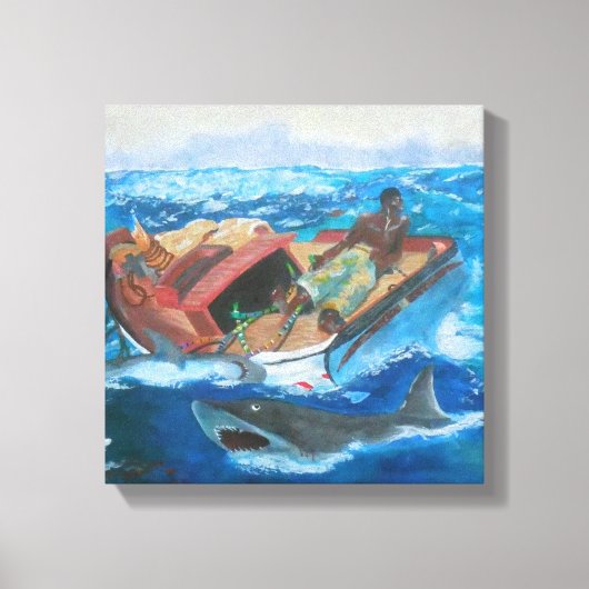 Winslow Homer's Gulfstream herzien Canvas Afdruk (Voorkant)