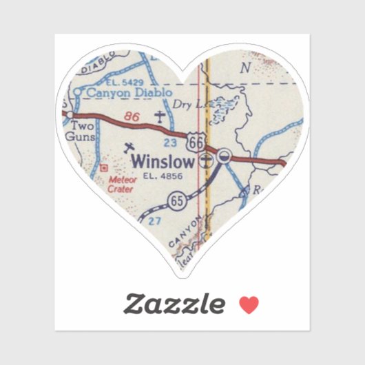 Winslow Map Sticker (Vel)