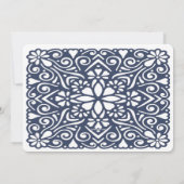 Winsome Spirit Blue Religieuze uitnodiging (Achterkant)