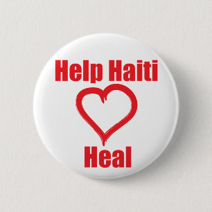 Winst - Help Haïti Genezen Ronde Button 5,7 Cm