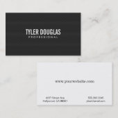 Winst (koolstofpatroon) visitekaartje (Voorkant / Achterkant)