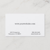 Winst (koolstofpatroon) visitekaartje (Achterkant)