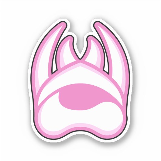 Winster White Claws Sticker (Voorkant)